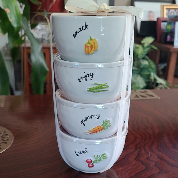Rae Dunn Other - 🫑🫛🥕Rae Dunn Vegetable Snack Bowls Set